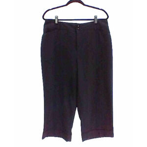 Croft & Barrow Women's 14 Black Cropped Pants